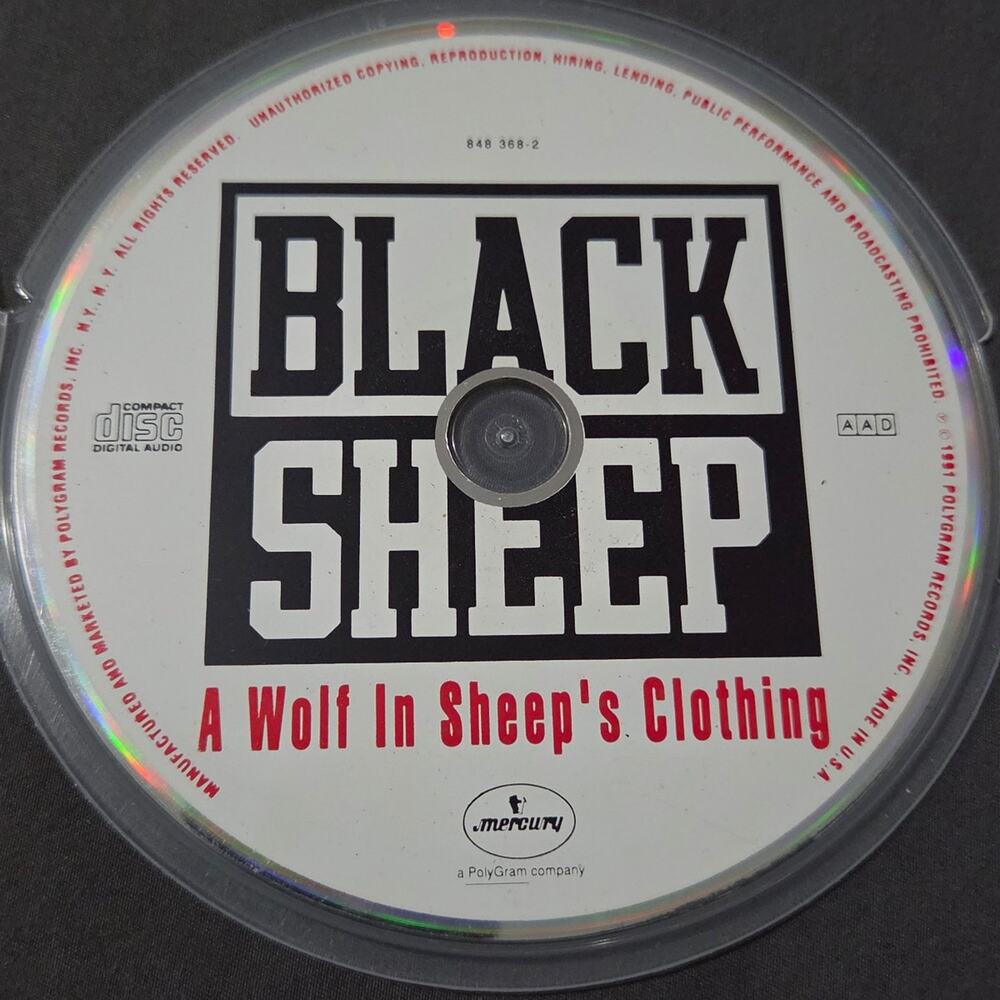 Vtg 1991 Black Sheep A Wolf In Sheep's Clothing CD Rap Hip Hop